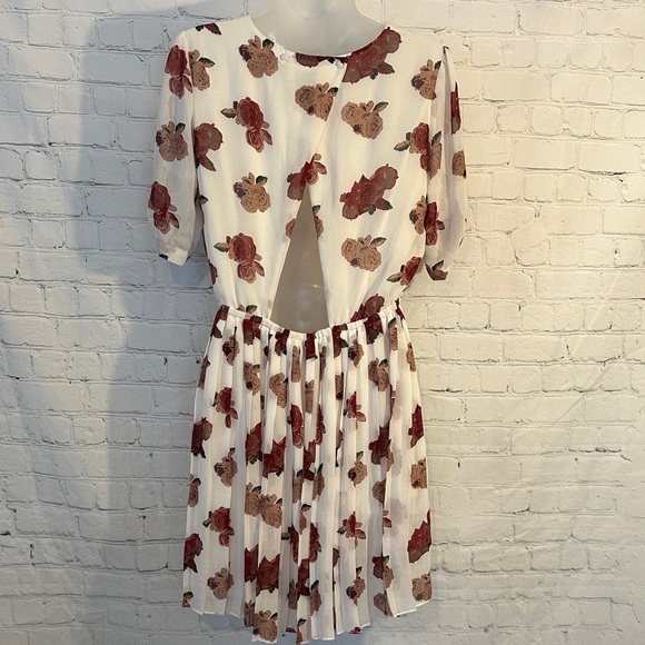 Anthropologie Pins and Needles Floral Print Pleated Dress - Picture 6 of 10